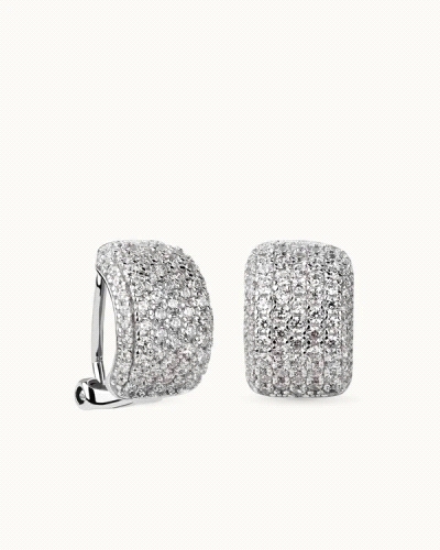 Pendientes BRILLIANT CUT en plata de ley y circonitas Excellence star cut talladas con los estándares ideales del corte brillant