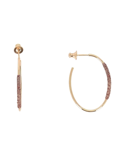 Pendientes Pesavento en plata 925 con acabado Polvere Giallo Nardò. Amarillo lúcido brillante y diseño elegante con efecto lumin